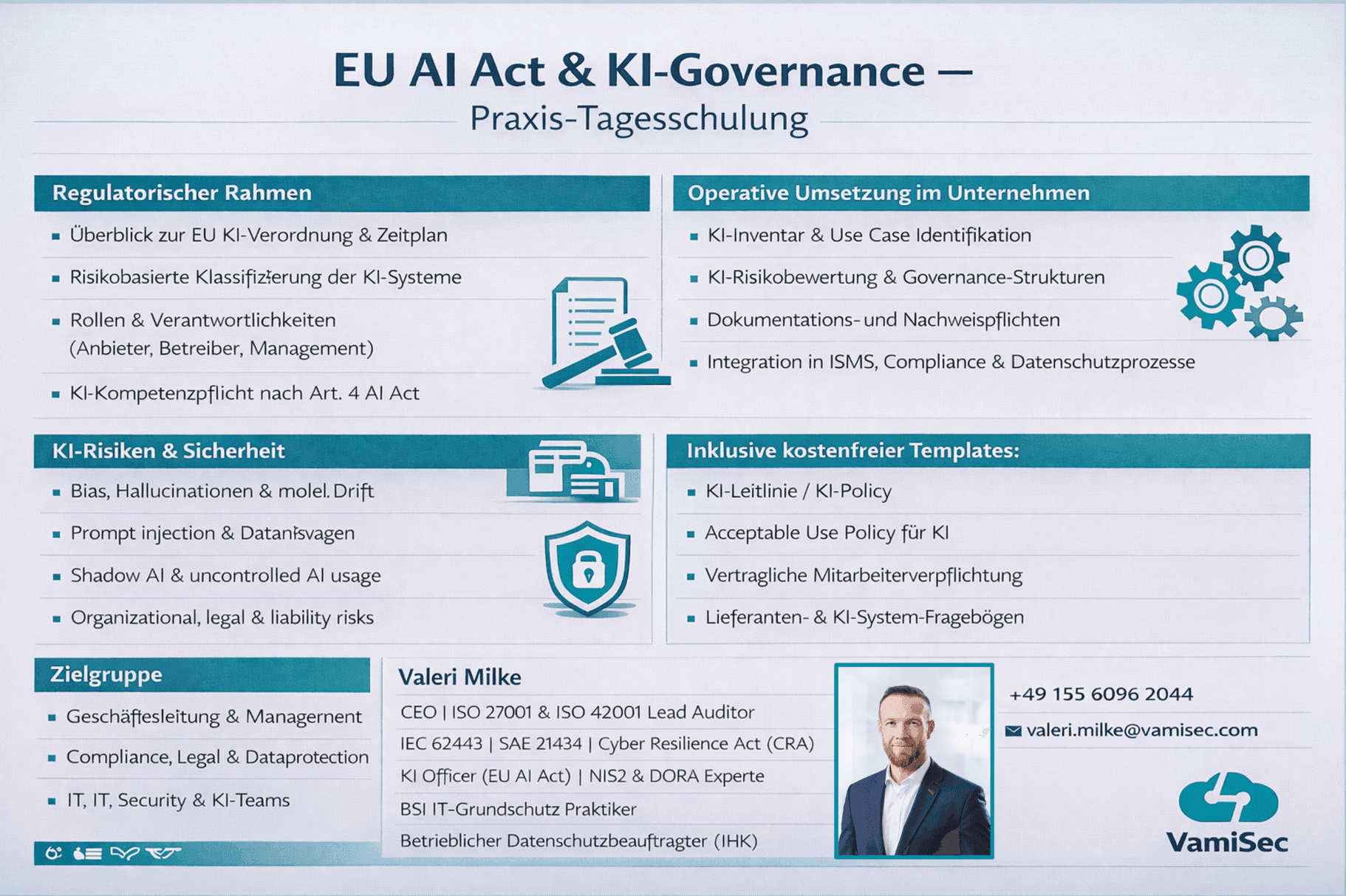 VamiSec EU AI Act Formación práctica de un día