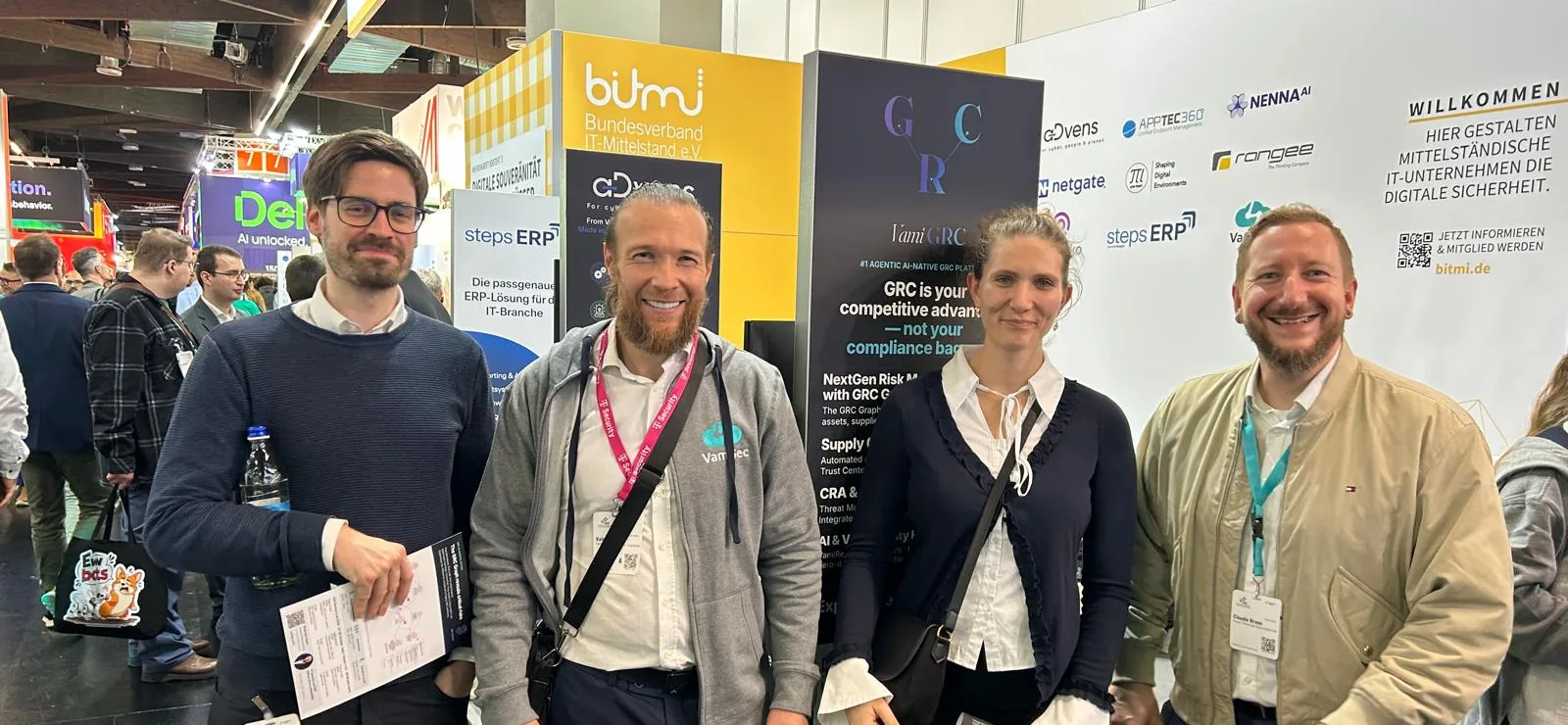 Rückblick auf die it-sa 2026: VamiGRC live am BITMi-Stand, sechs Demos und ein Dinner zur CRA-Meldepflicht