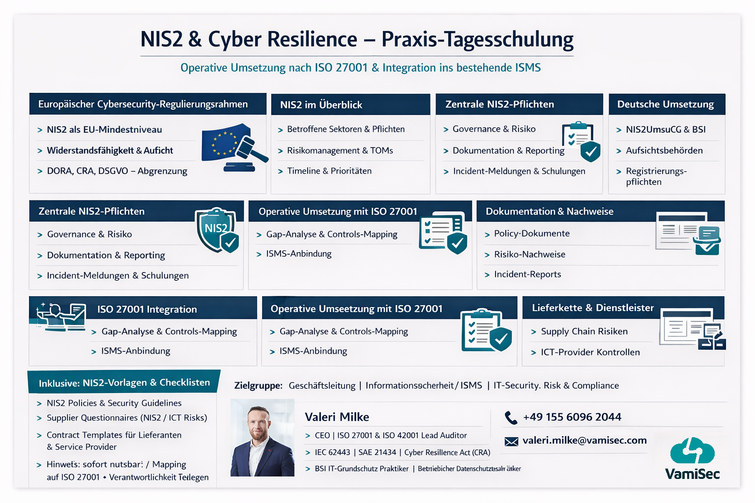 VamiSec NIS2 & Cyber-Resilienz Praxisschulung
