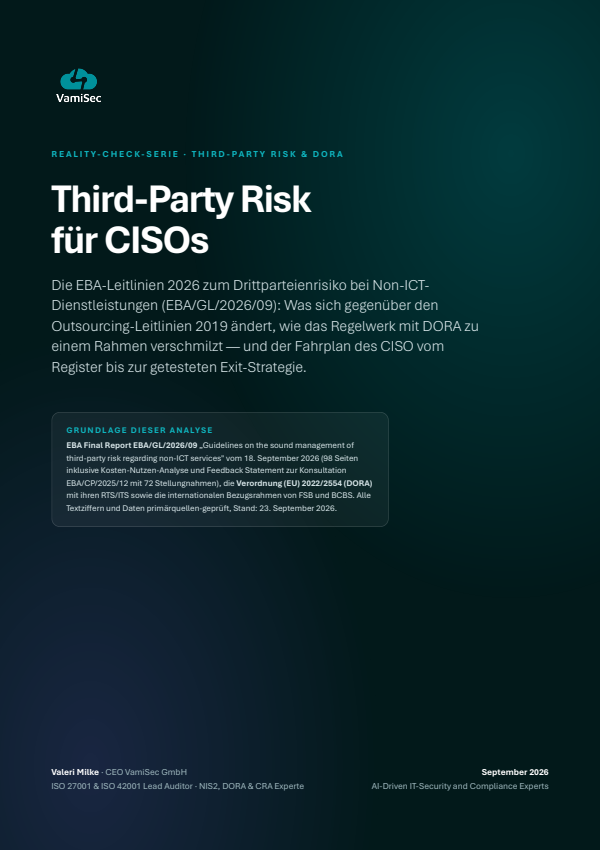 Cover des VamiSec-Whitepapers Third-Party Risk für CISOs